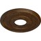 Ekena Millwork Valeriano Ceiling Medallion (Canopies up to 6 1/4"), 12 1/8"OD x 3 5/8"ID x 3/4"P, Root Beer Crackle CM12VARBC - alternate 4